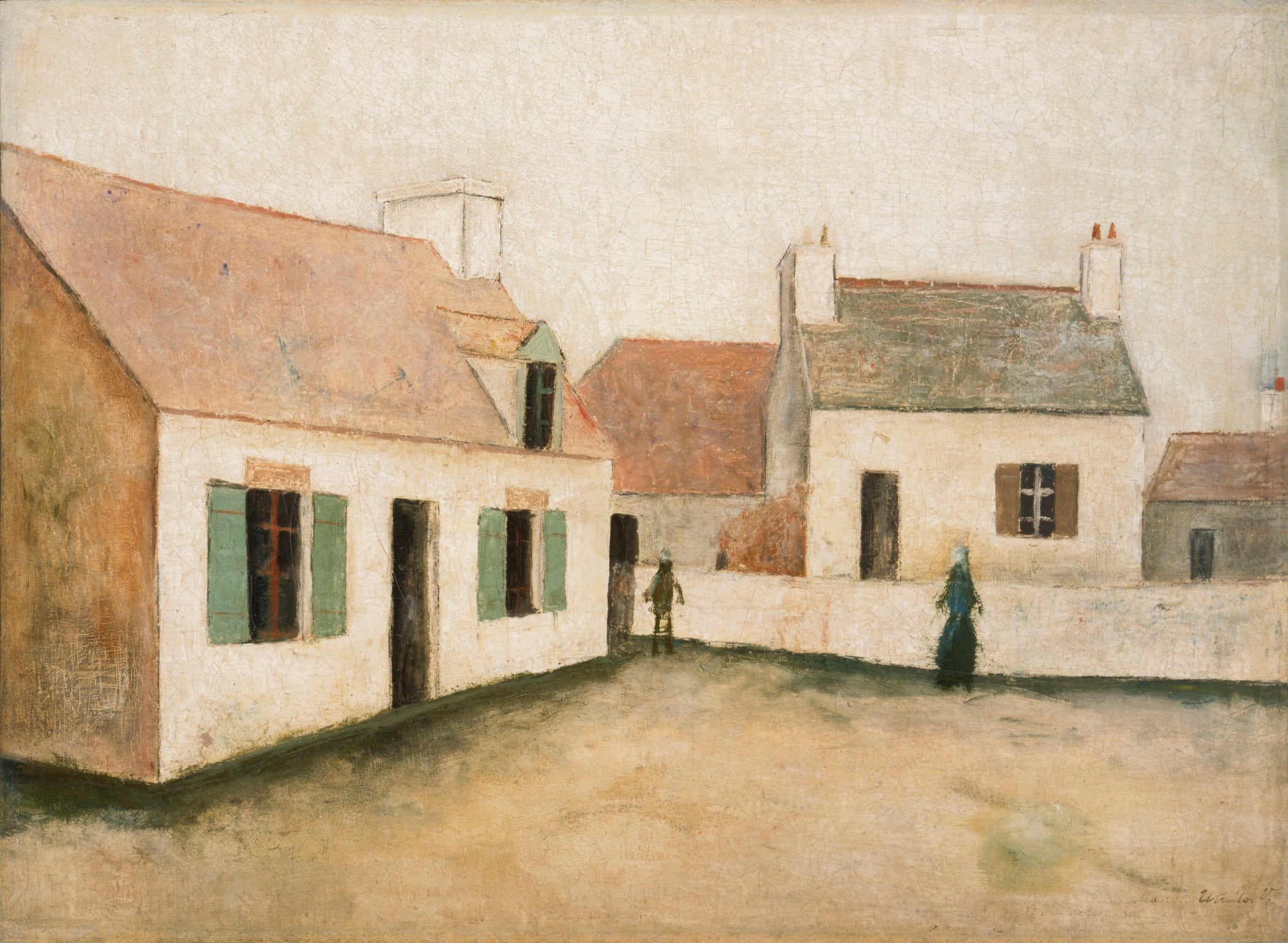Maisons à l'Île d'Ouessant, Bretagne - Maurice Utrillo