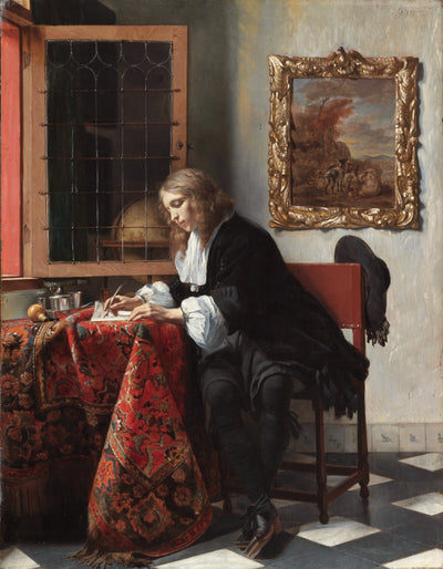 Homme écrivant une lettre - Gabriel Metsu