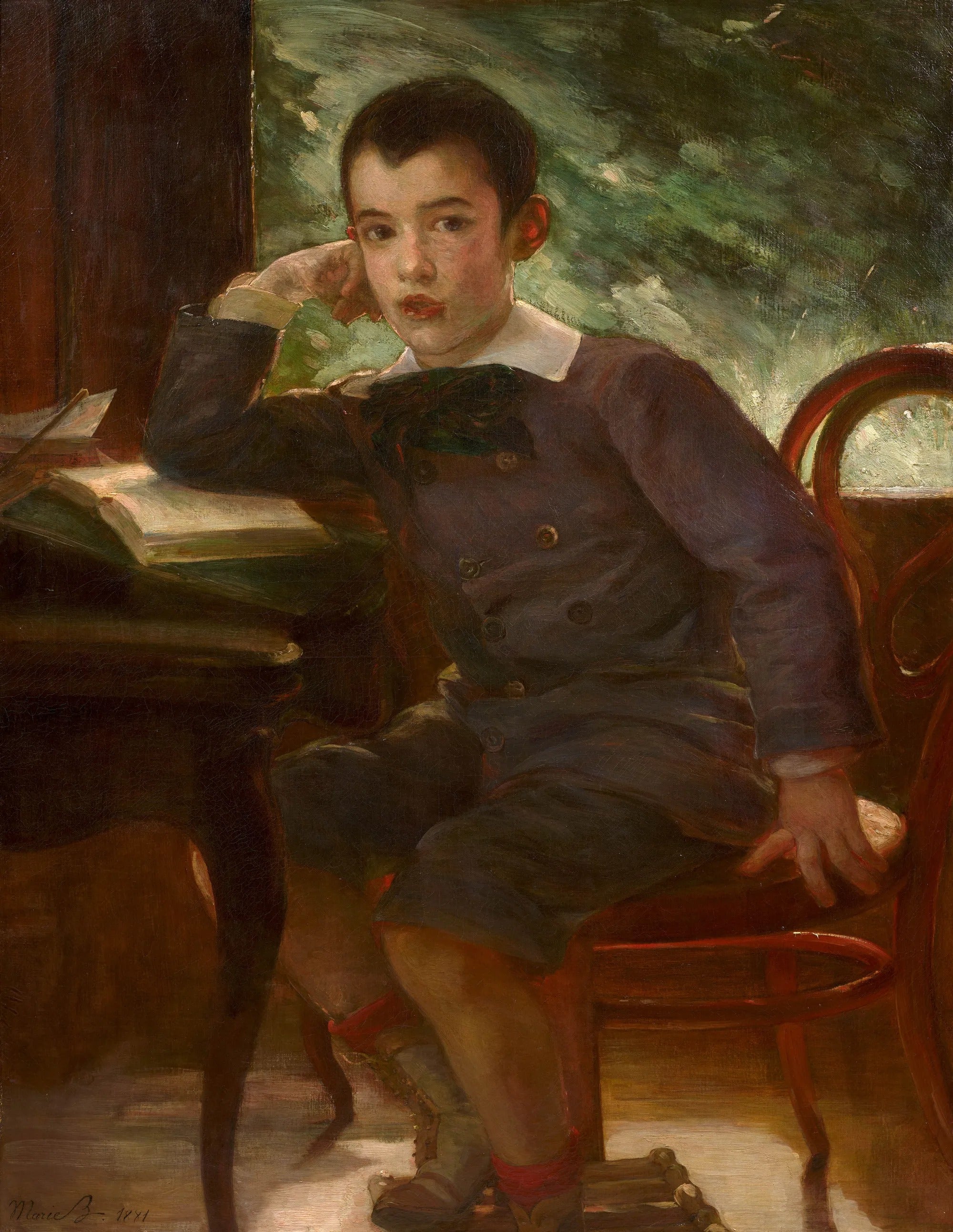 Portrait de Pierre Bracquemond enfant, fils de l'artiste - Marie Bracquemond
