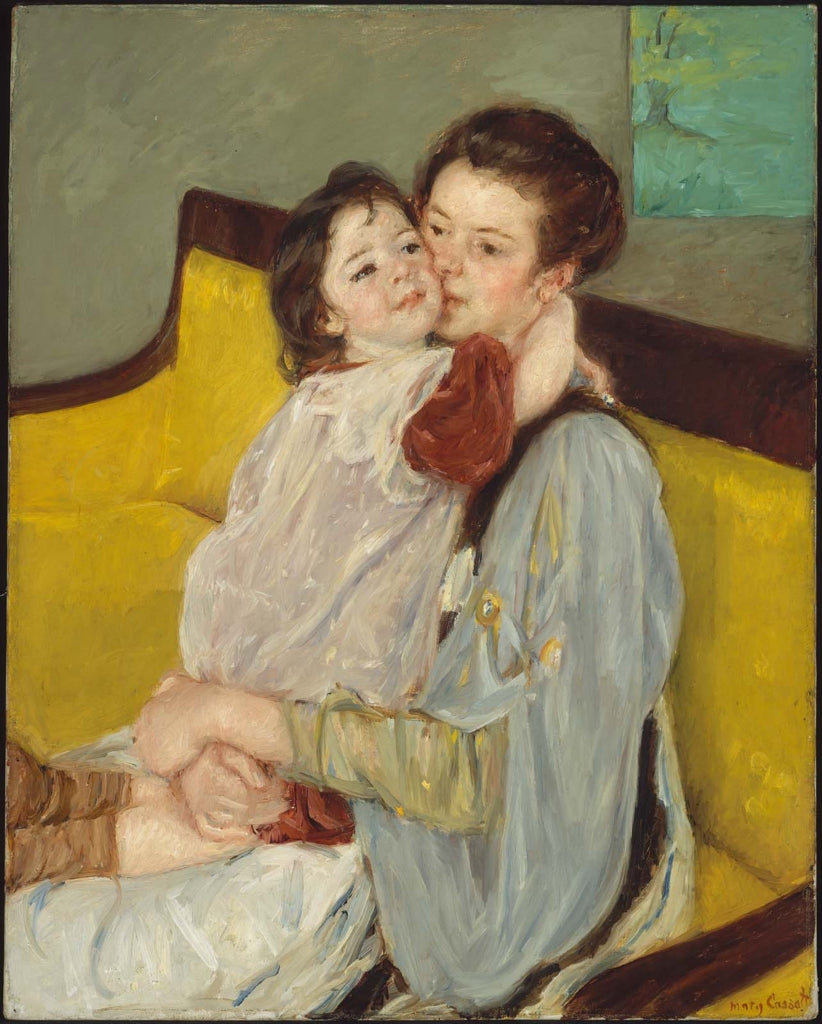 Reproduction du tableau « Caresse Maternelle - Mary Cassatt » par Alpha Reproduction en peinture à l’huile