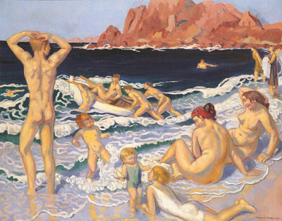 Plage au canot et à l’homme nu - Maurice Denis - Alpha Reproduction