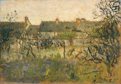 Rangée de maisons à Pierrefitte - Maurice Utrillo