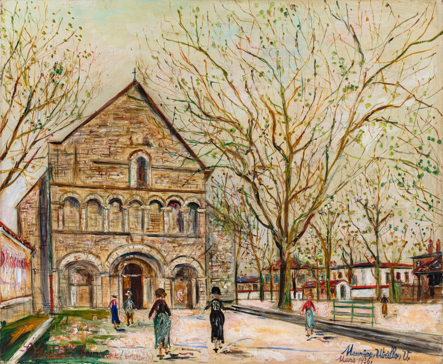 Église de la Couronne, Charente (1936) - Maurice Utrillo