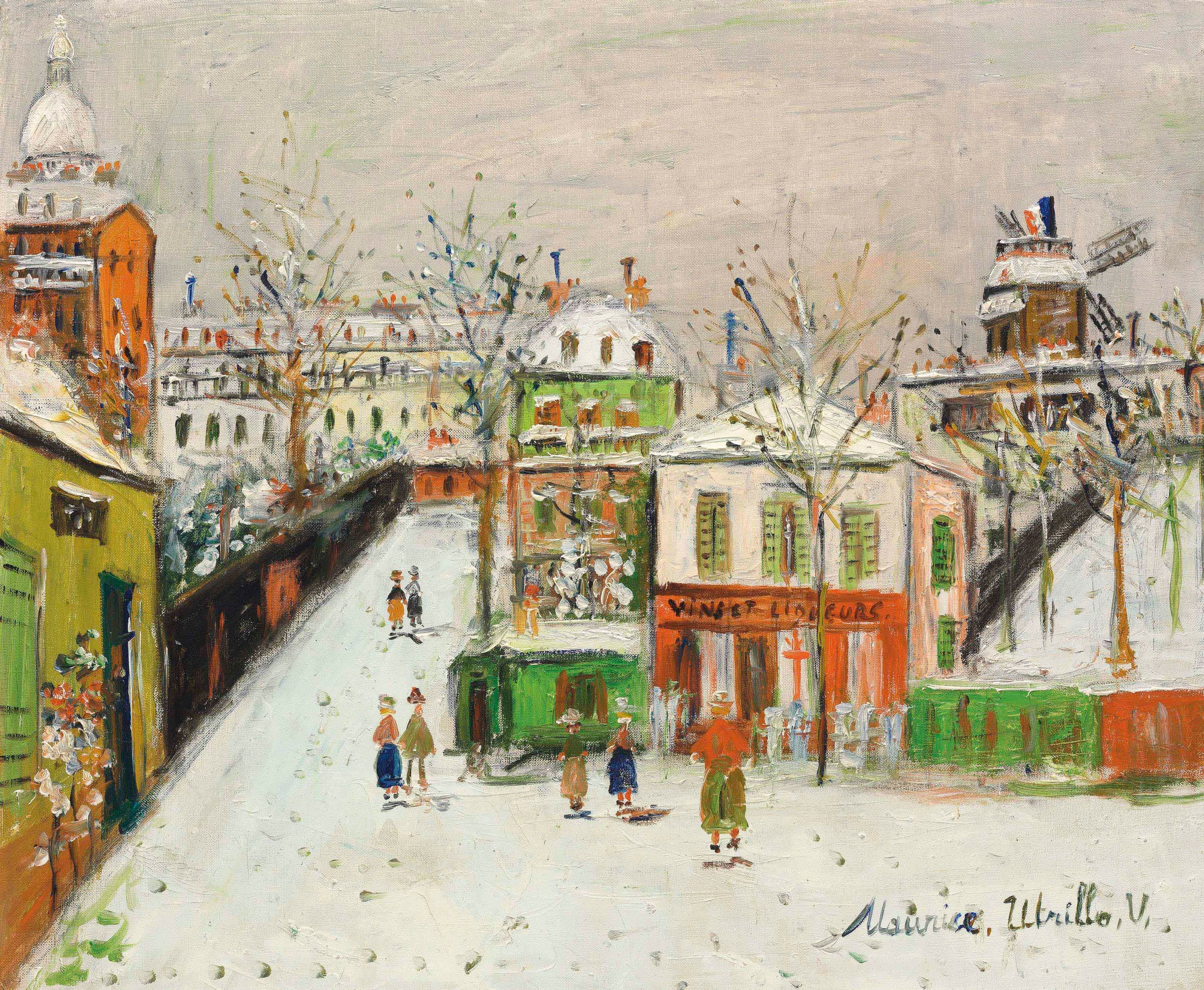 maquis sous la neige montmartre 093648) - Maurice Utrillo