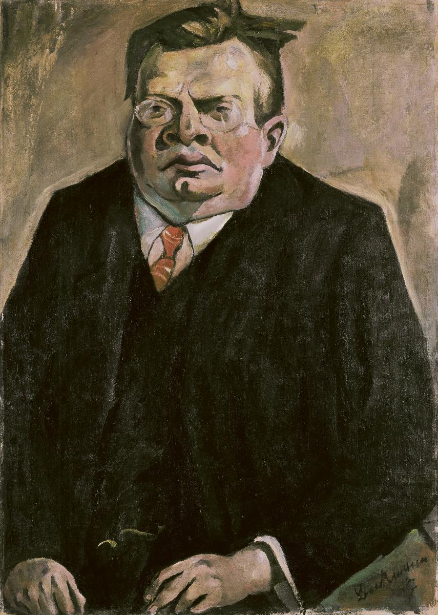 Portrait of Max Reger - Max Beckmann