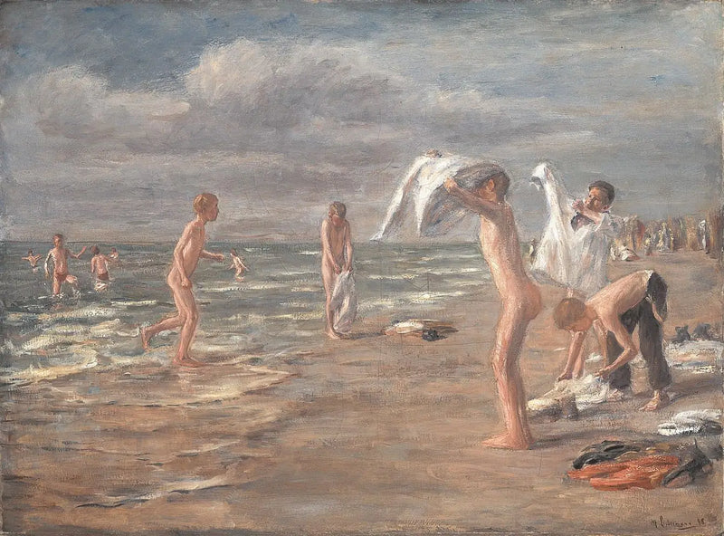Bain des garçons - Max Liebermann