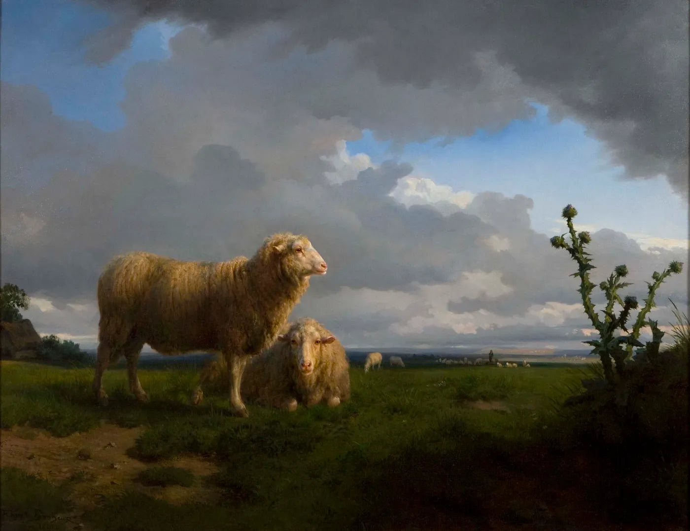 Prairie et moutons - Rosa Bonheur