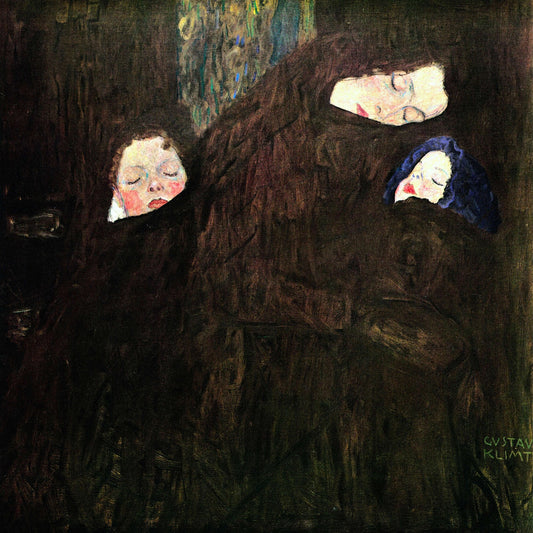 🌸👩‍👧‍👦 Mère avec enfants – Gustav Klimt (vers 1905)