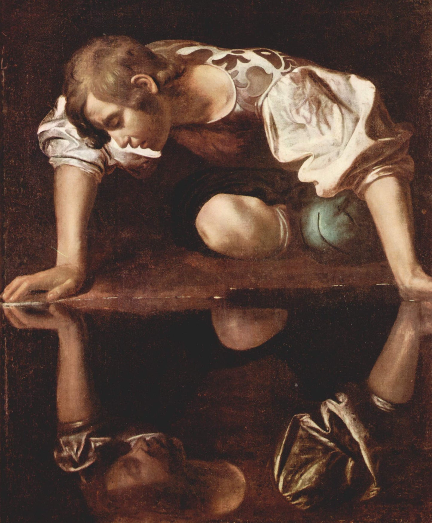 Reproduction du tableau « Narcisse - Le Caravage » par Alpha Reproduction en peinture à l’huile