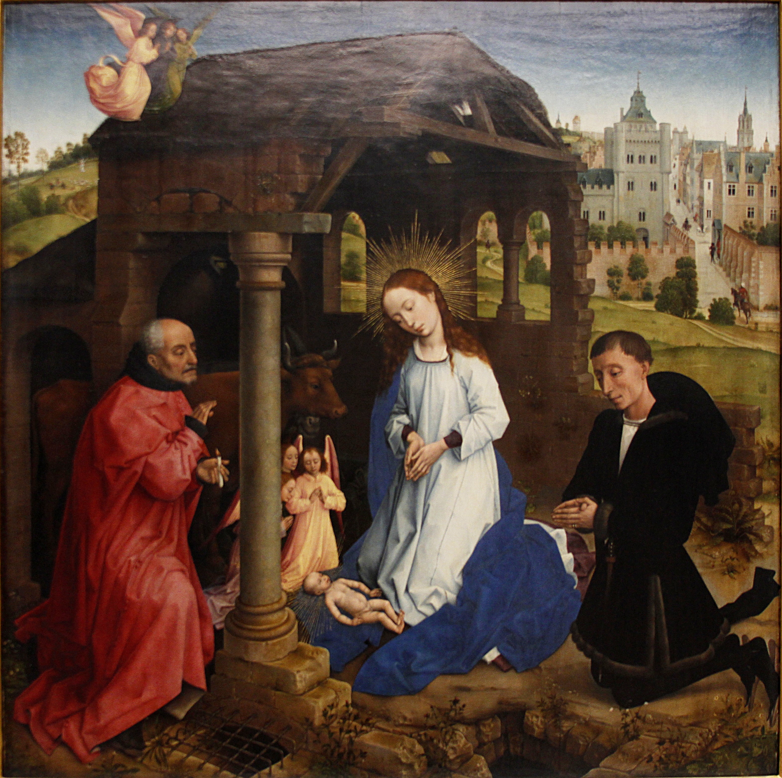 Triptyque Bladelin Nativité (panneau central) - Rogier van der Weyden