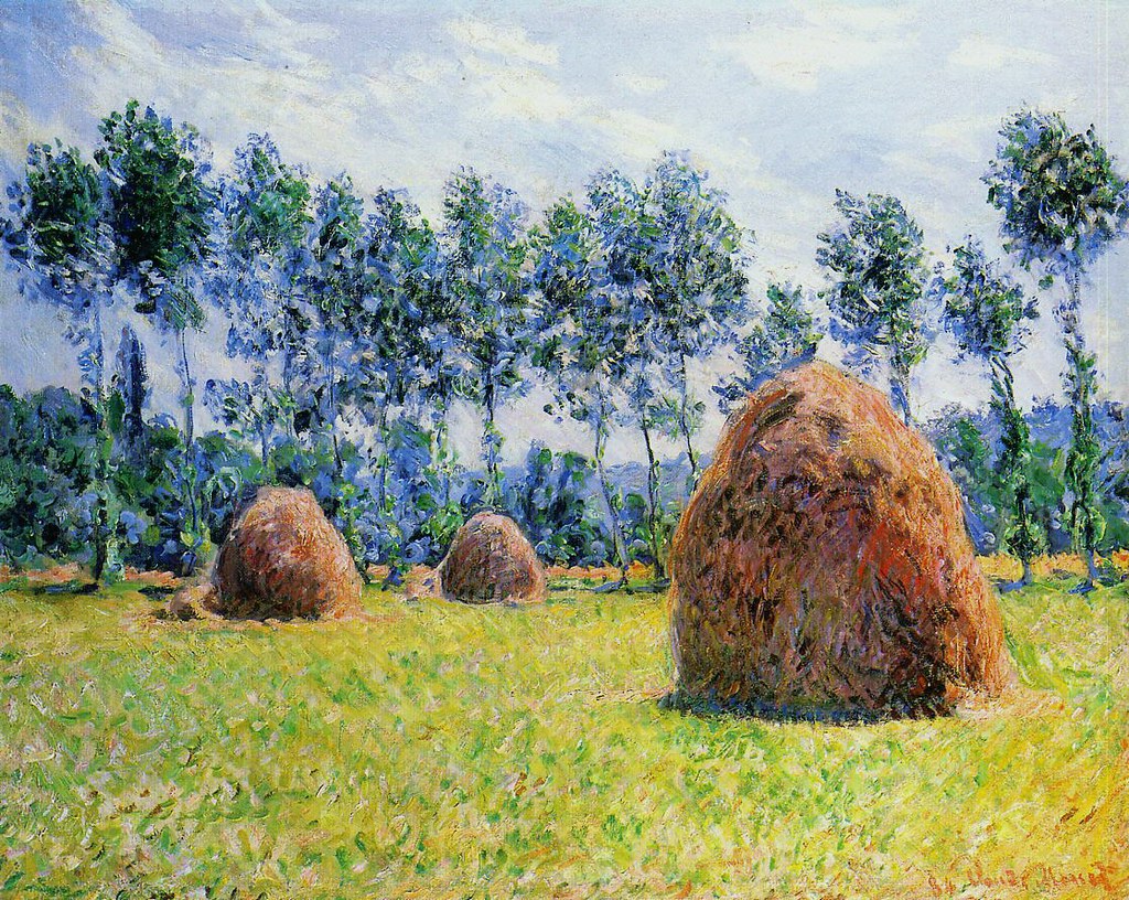 Reproduction du tableau « Des pailles de foin à Giverny - Claude Monet » par Alpha Reproduction en peinture à l’huile