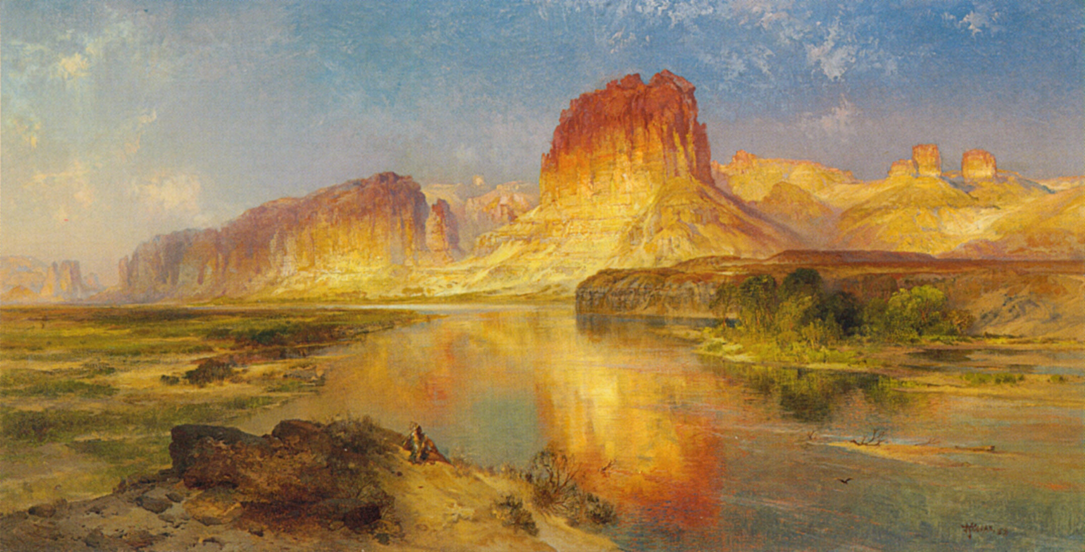 Rivière verte du Wyoming - Thomas Moran