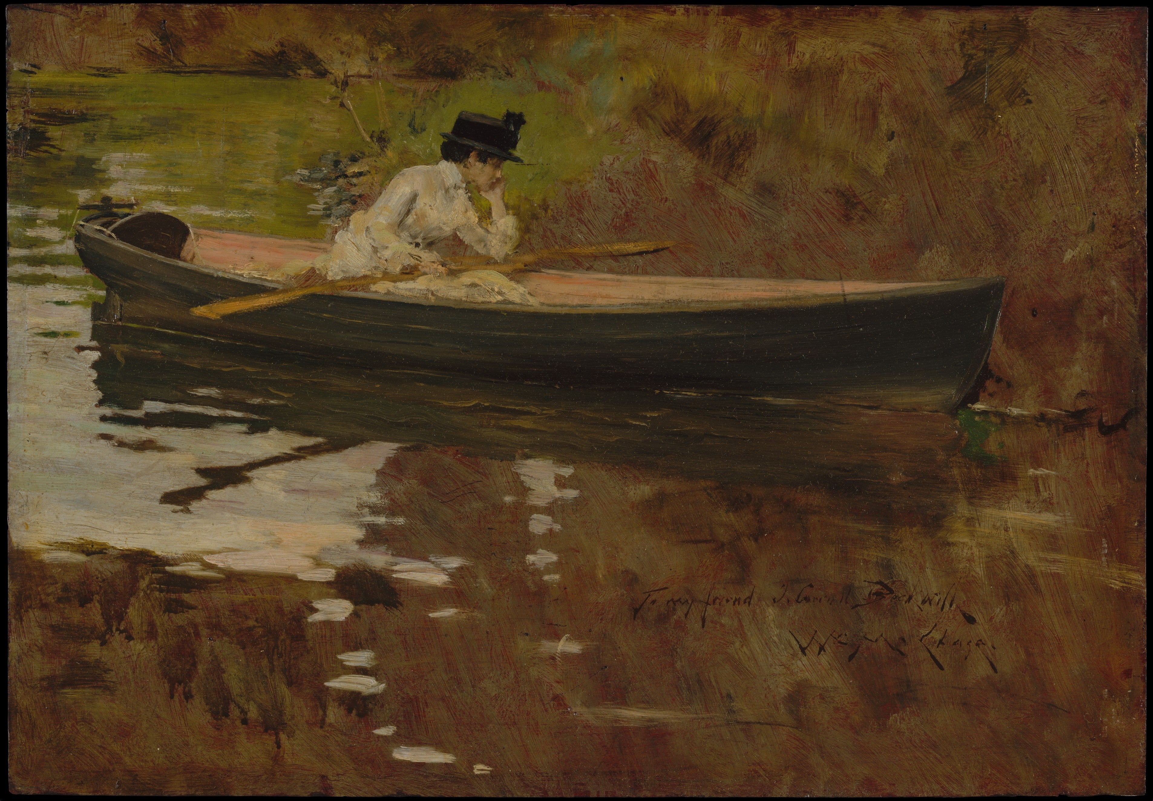 Mme Chase à Prospect Park - William Merritt Chase