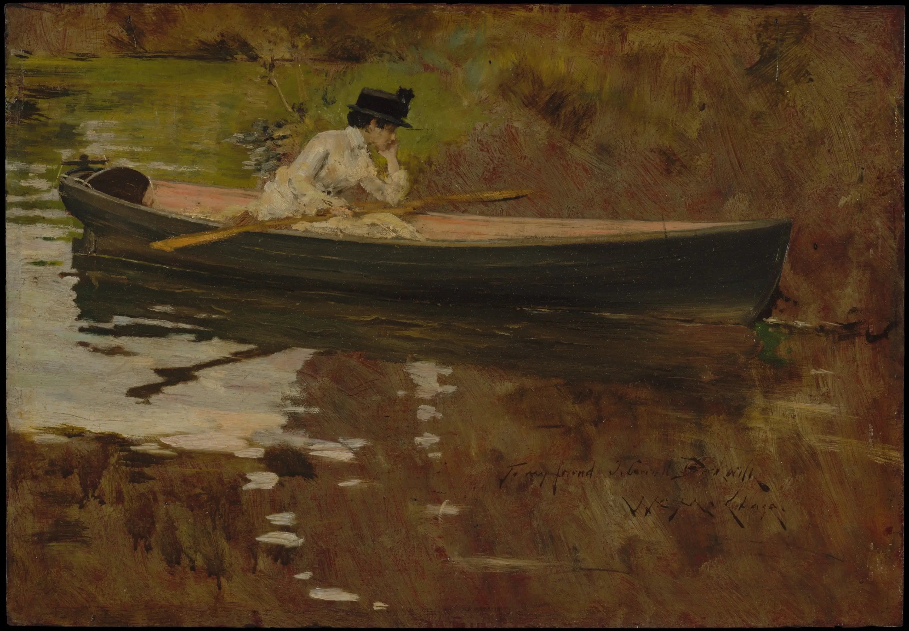 Mme Chase à Prospect Park - William Merritt Chase - Alpha Reproduction