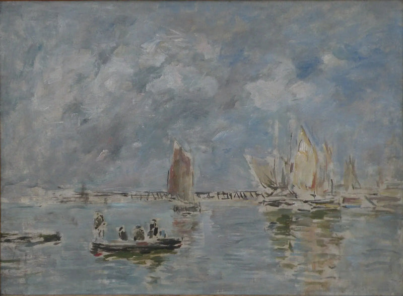 Barques et Estacade - Eugène Boudin