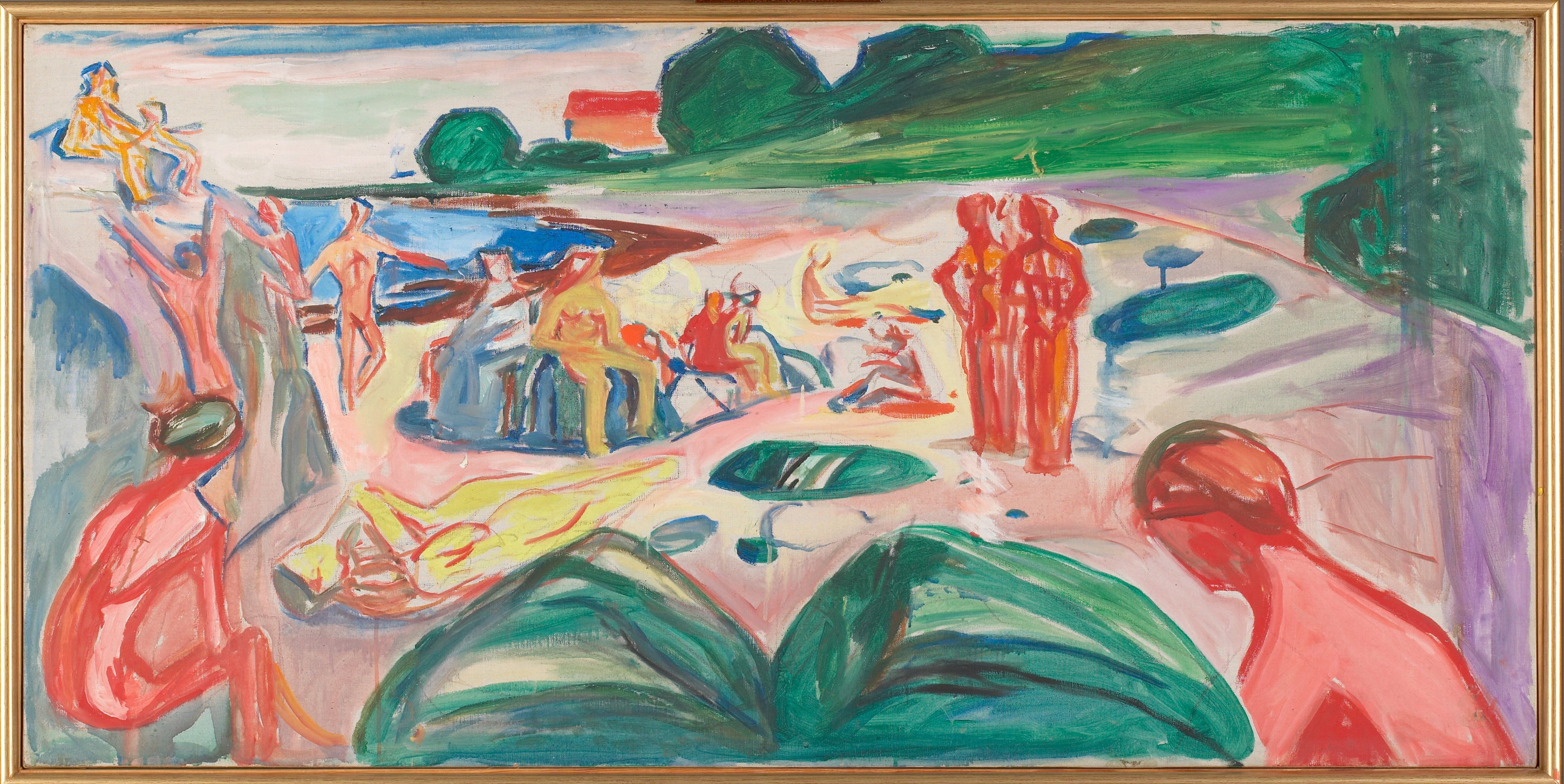 Reproduction du tableau « Scène de plage - Edvard Munch » par Alpha Reproduction en peinture à l’huile