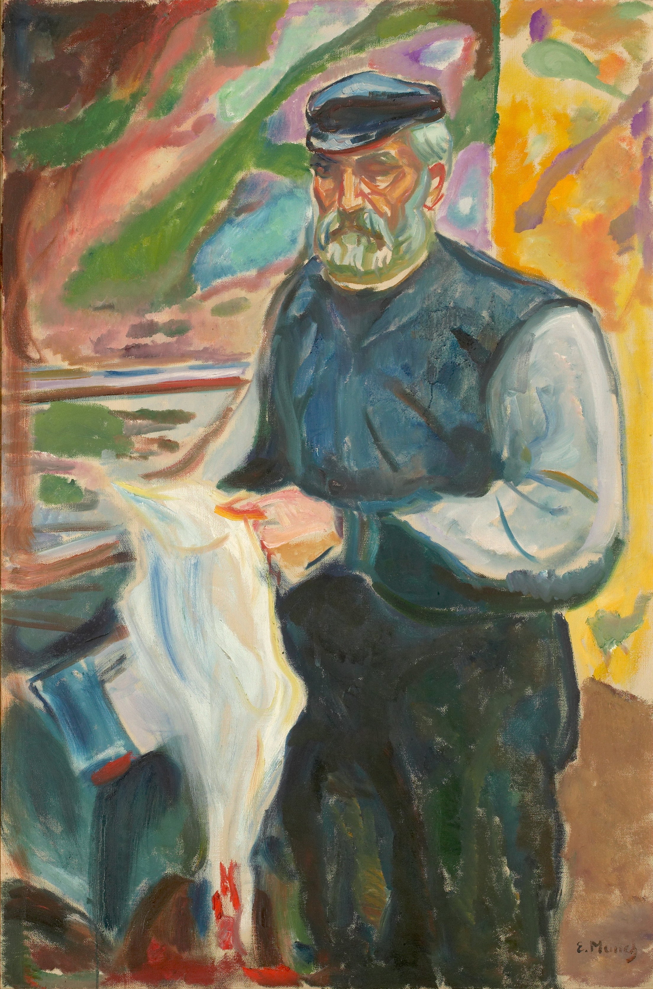 Reproduction du tableau « Jensen avec un canard mort - Edvard Munch » par Alpha Reproduction en peinture à l’huile