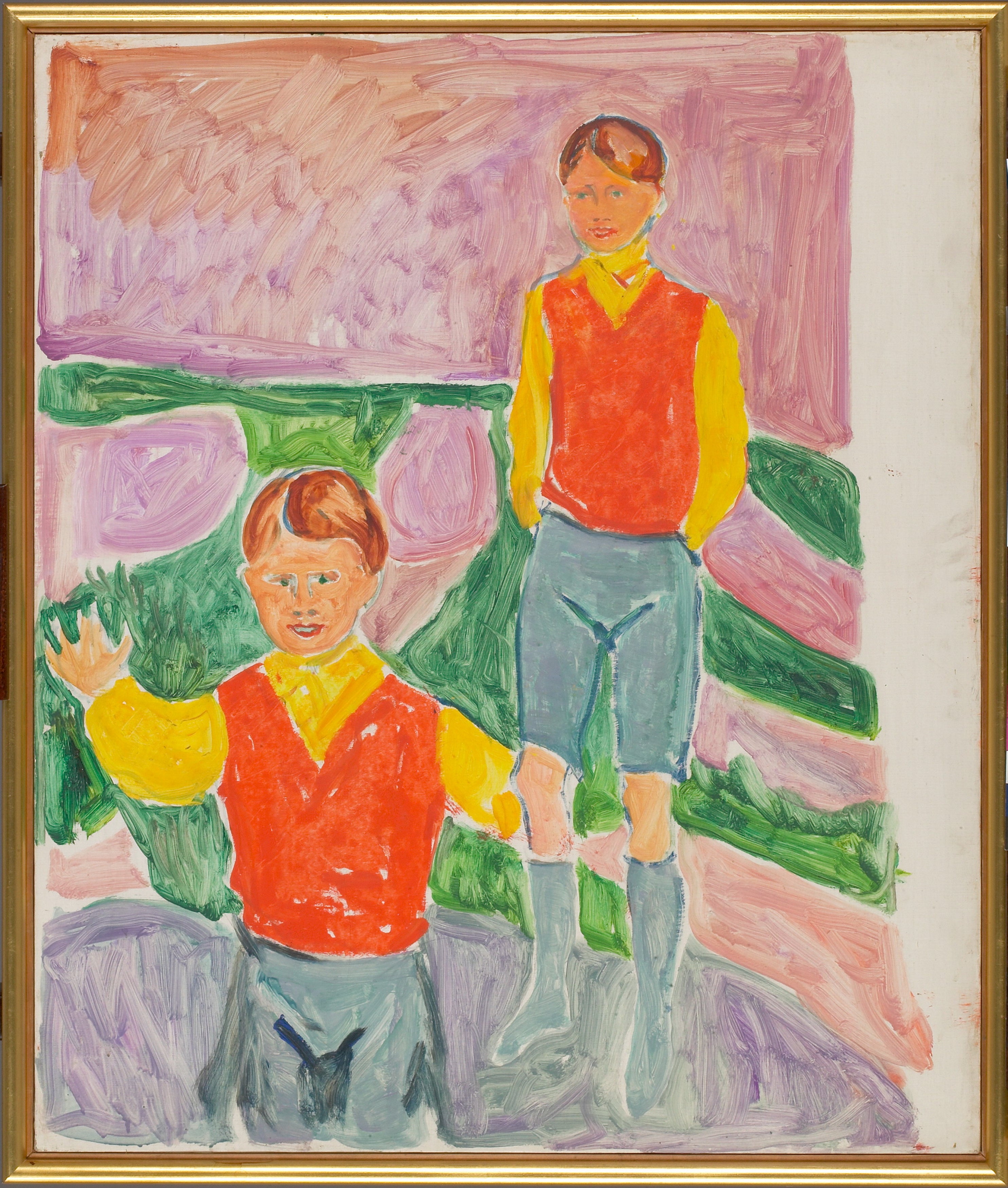 Reproduction du tableau « Johan Martin et Sten Stenersen - Edvard Munch » par Alpha Reproduction en peinture à l’huile