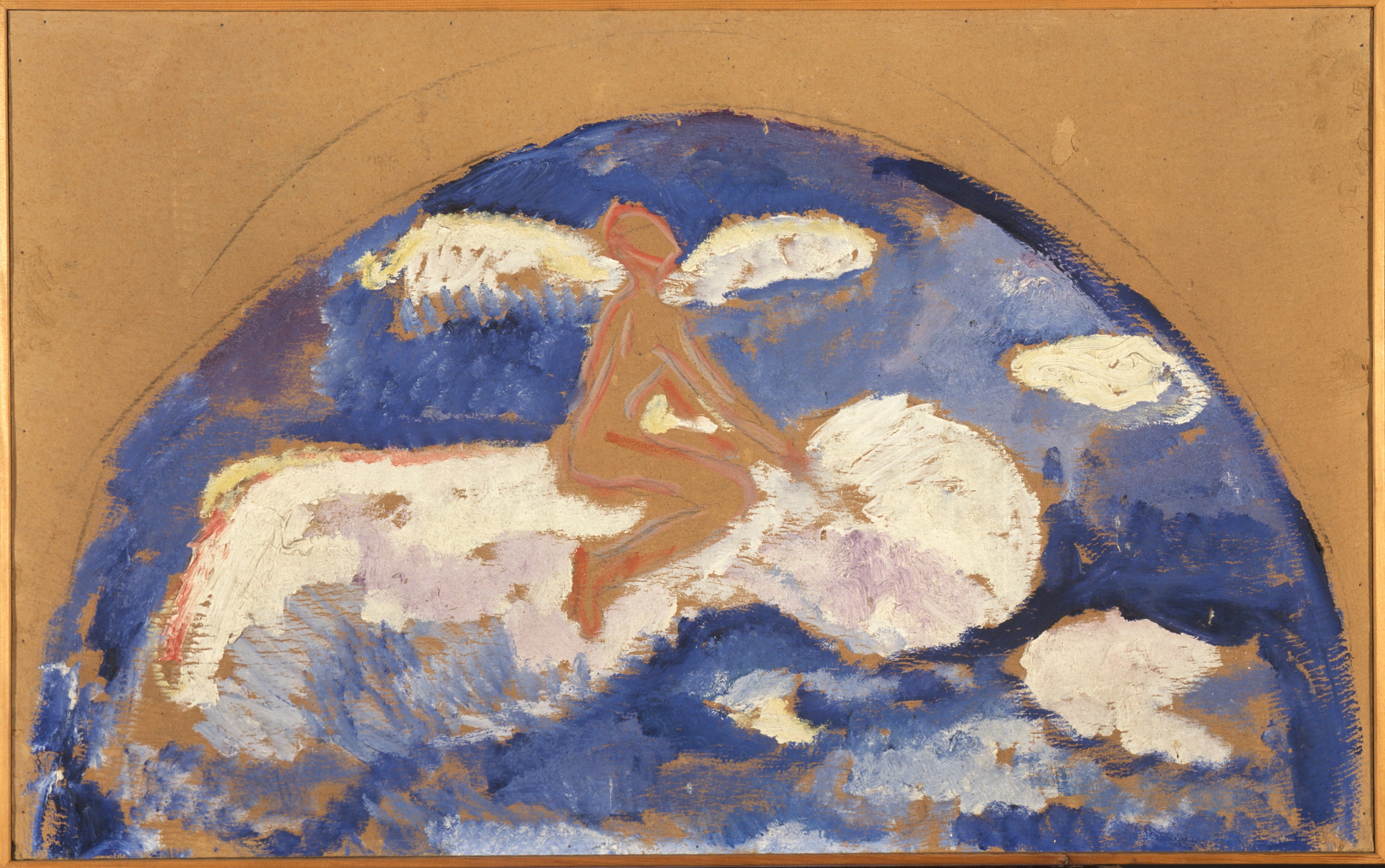 Reproduction du tableau « Assis sur un nuage - Edvard Munch » par Alpha Reproduction en peinture à l’huile