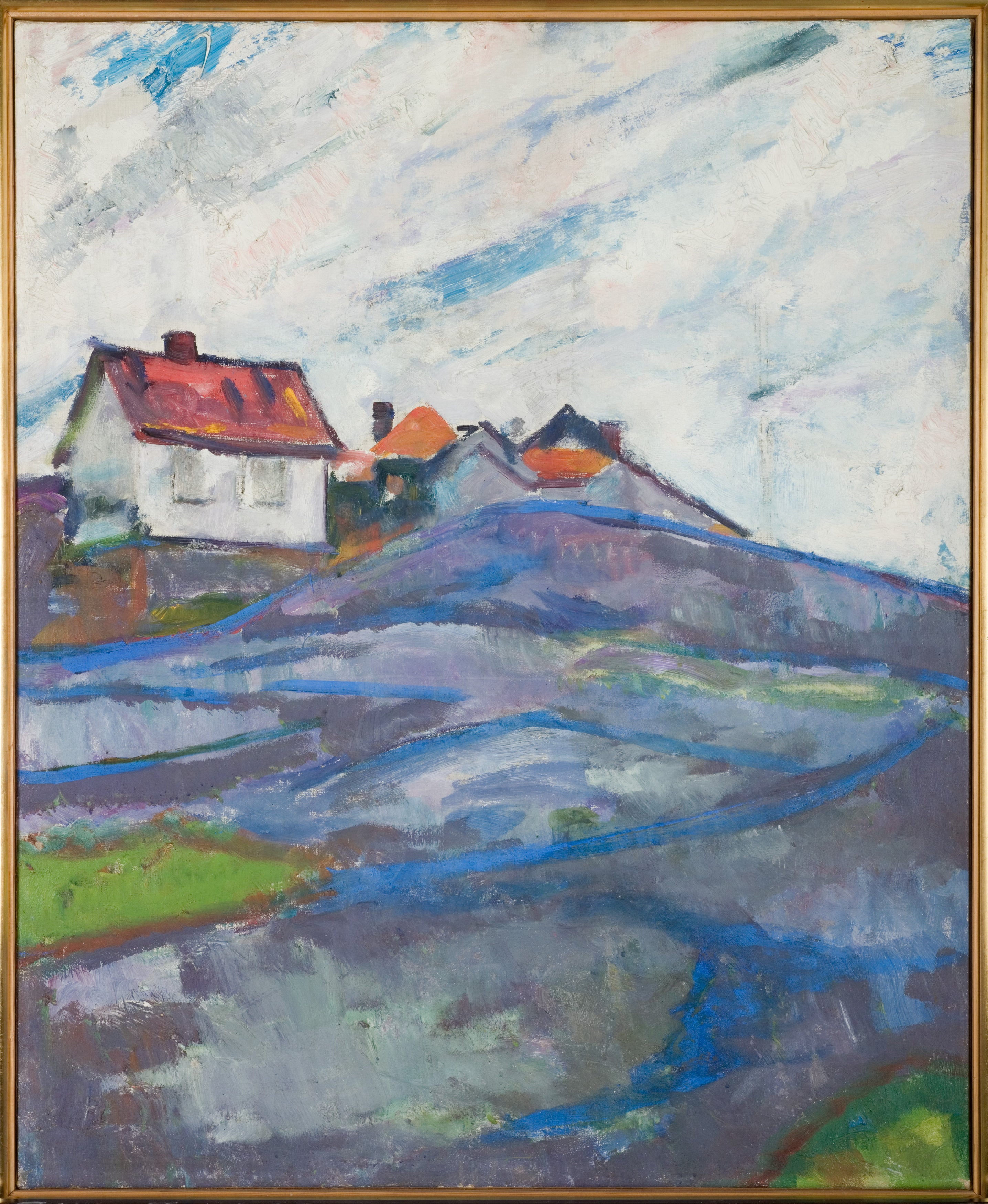 Reproduction du tableau « La Maison dans les Skerries - Edvard Munch » par Alpha Reproduction en peinture à l’huile