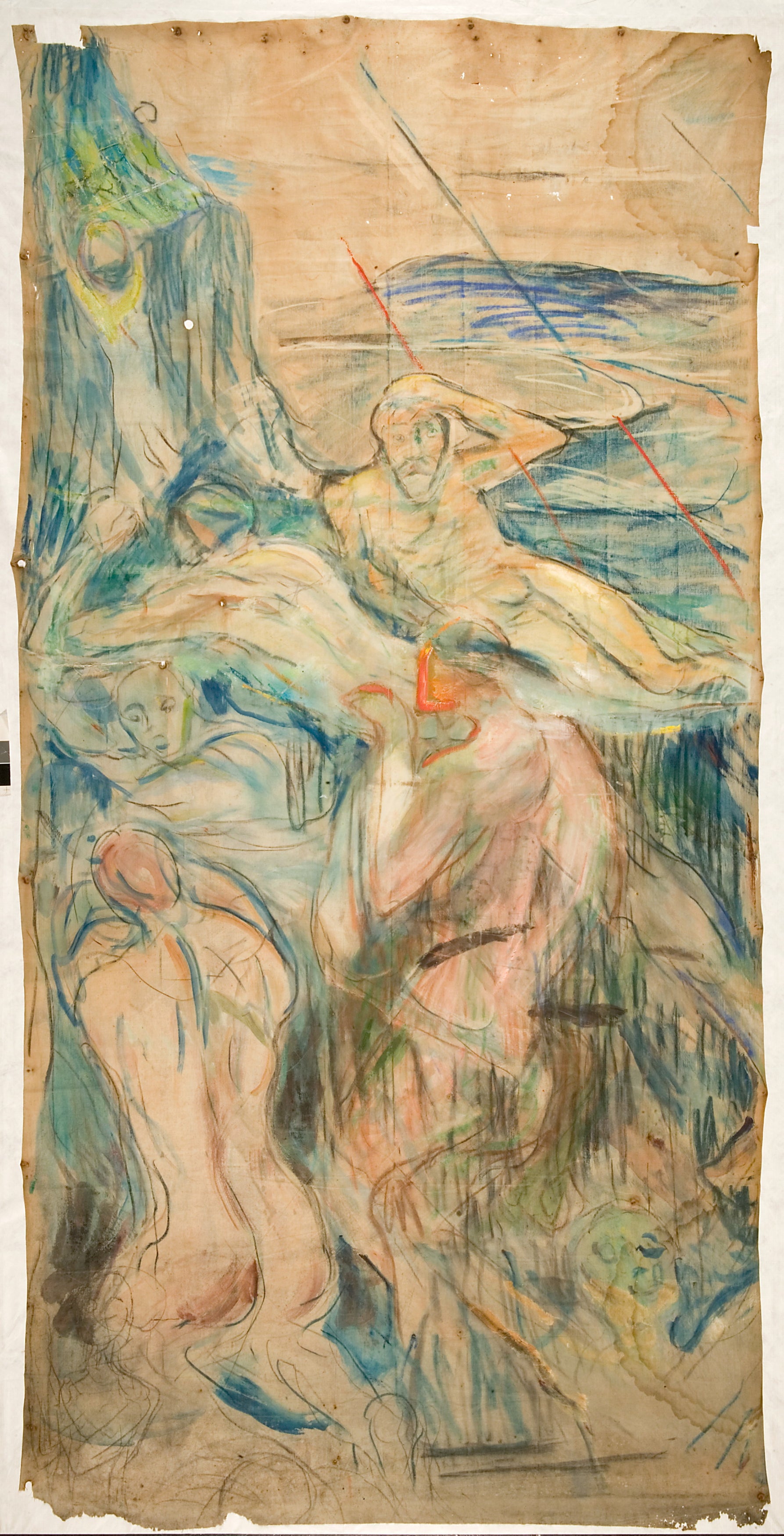 Reproduction du tableau « La Montagne humaine : partie droite - Edvard Munch » par Alpha Reproduction en peinture à l’huile