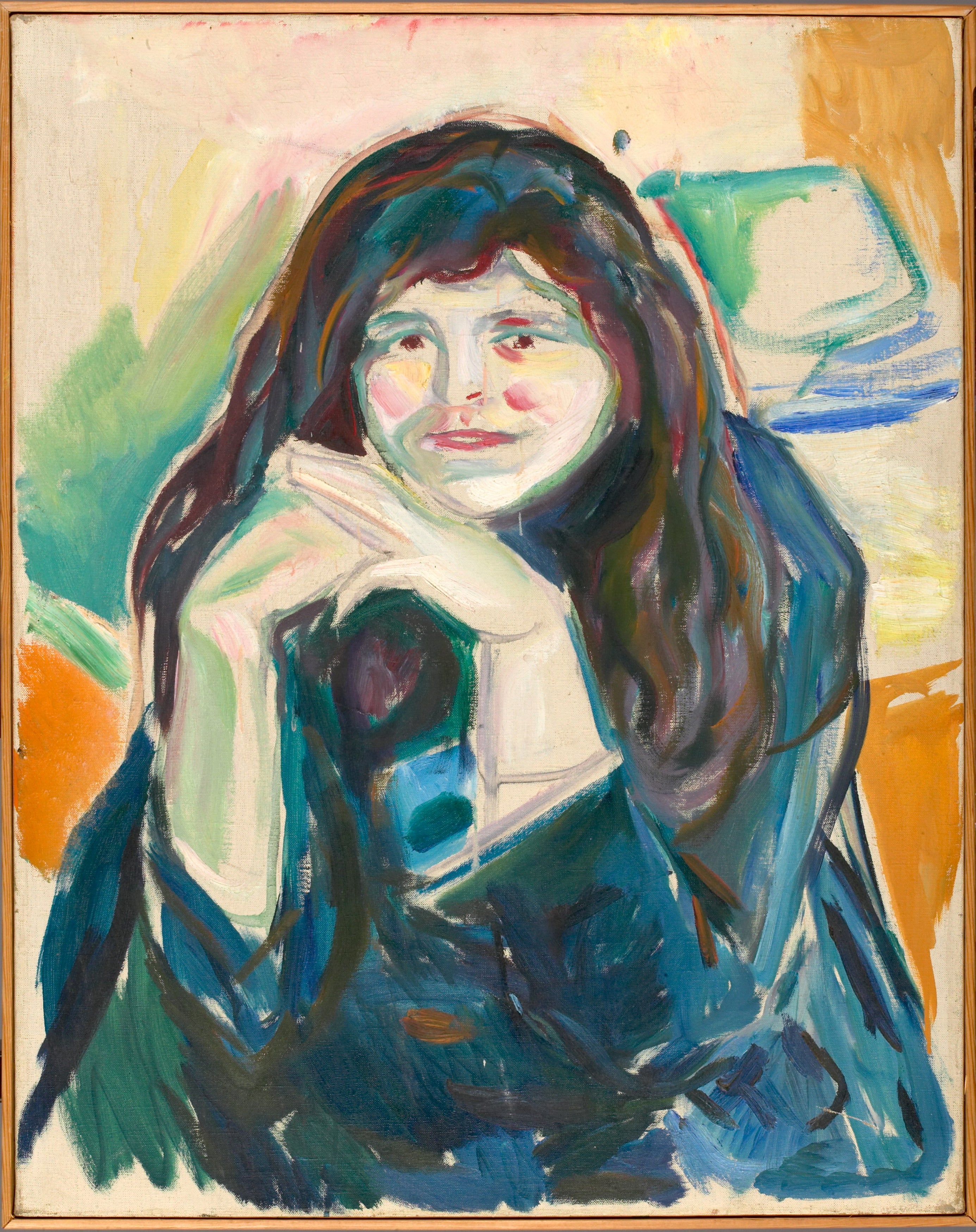 Reproduction du tableau « Femme aux cheveux détachés - Edvard Munch » par Alpha Reproduction en peinture à l’huile