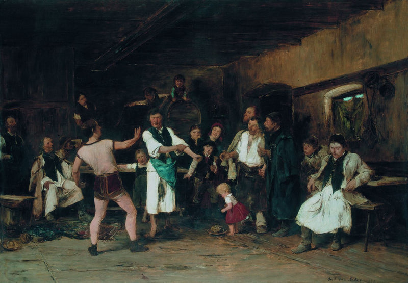 Le héros du village (réduction) - Mihály Munkácsy