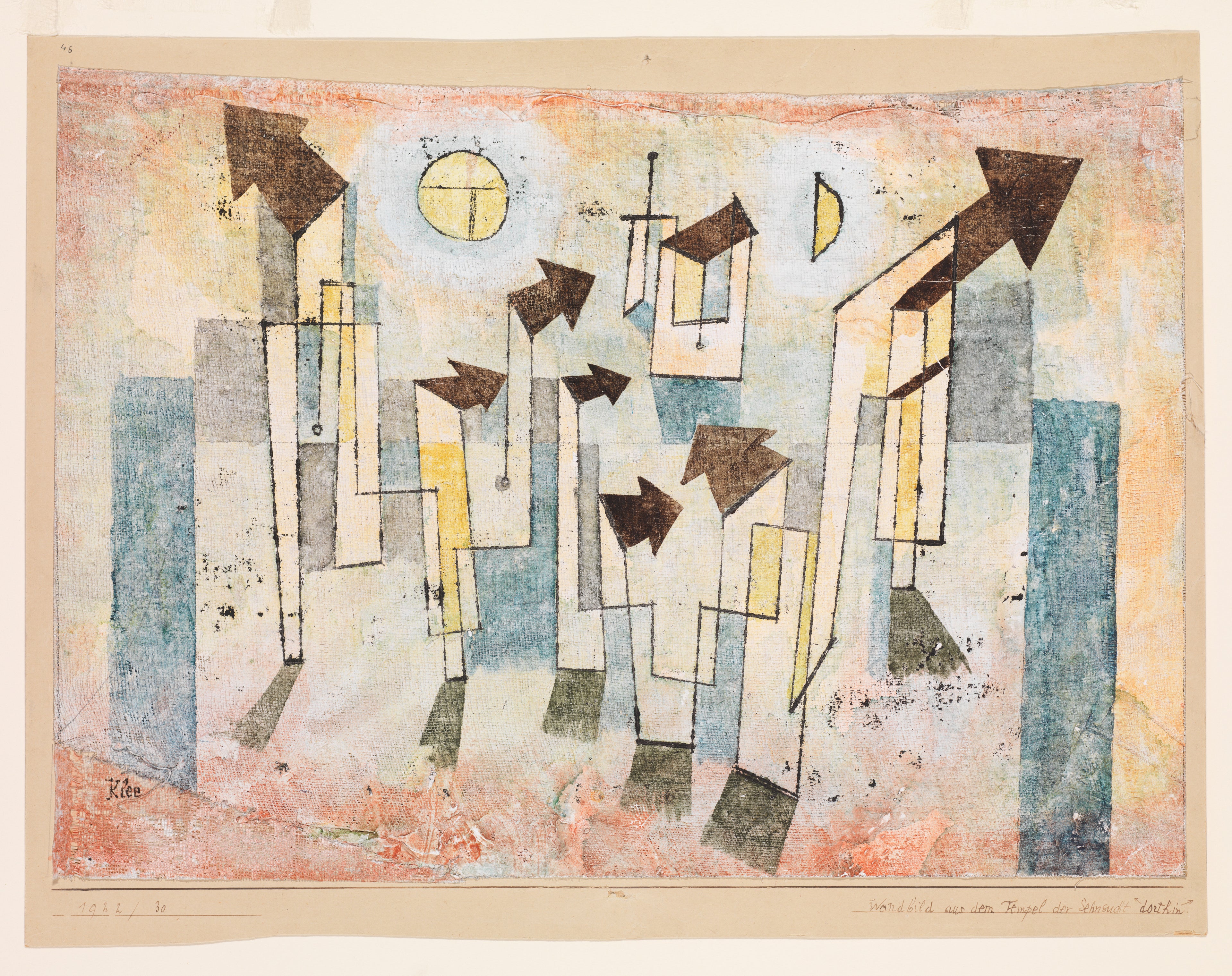 Fresque du Temple du Désir ↖Là↗ - Paul Klee