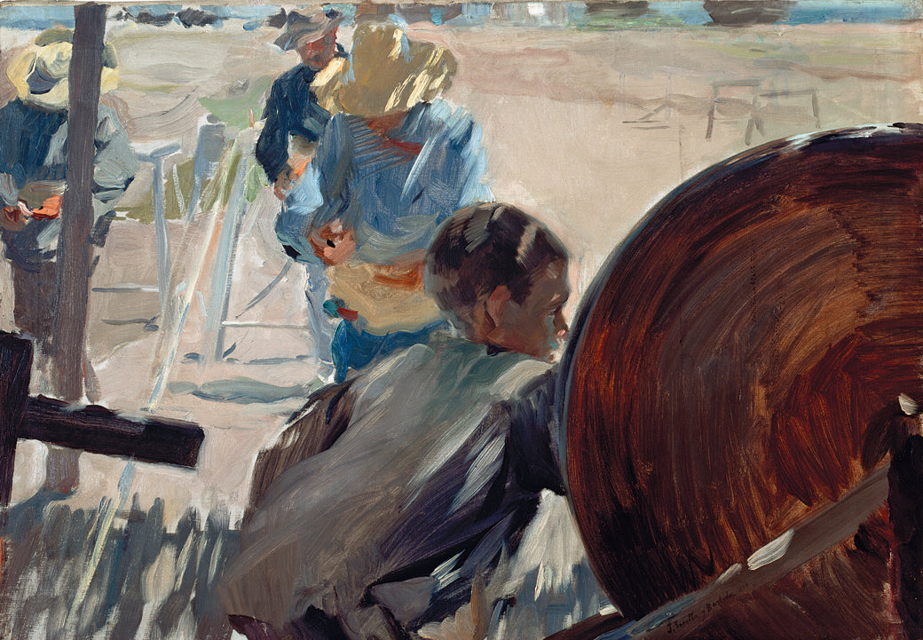 Reproduction du tableau « Les Cordeliers de Jávea - Joaquín Sorolla » par Alpha Reproduction en peinture à l’huile