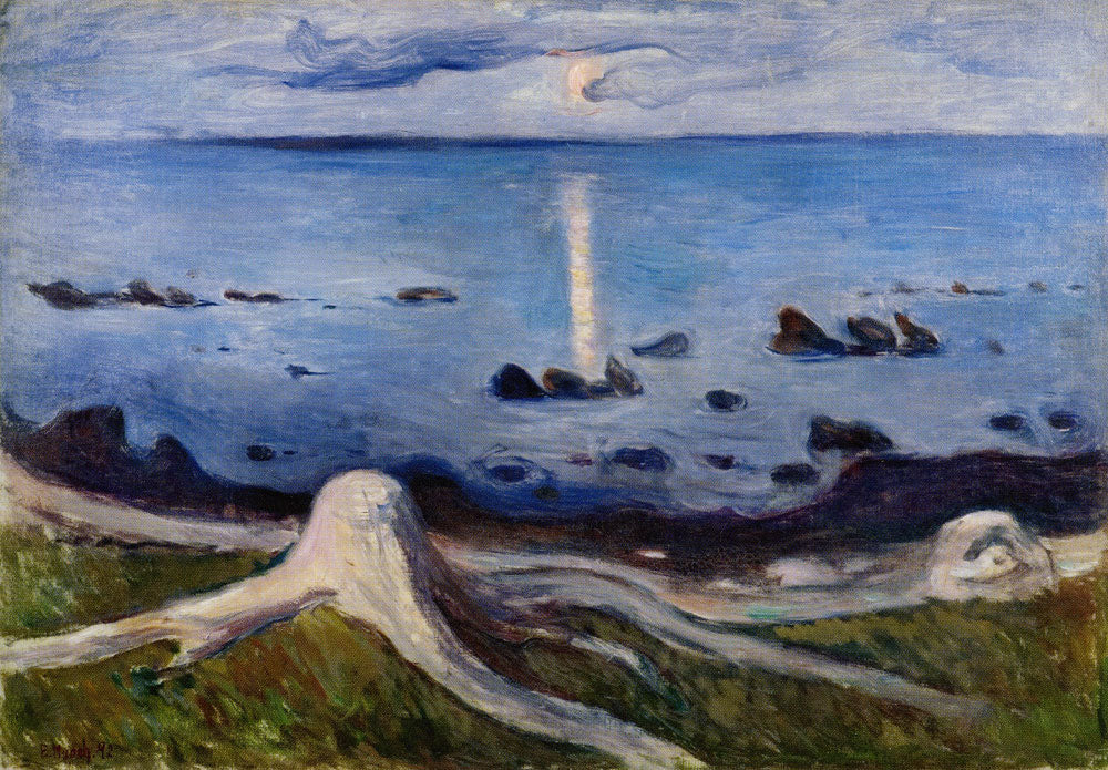 Reproduction du tableau « Mistère sur la berge - Edvard Munch » par Alpha Reproduction en peinture à l’huile