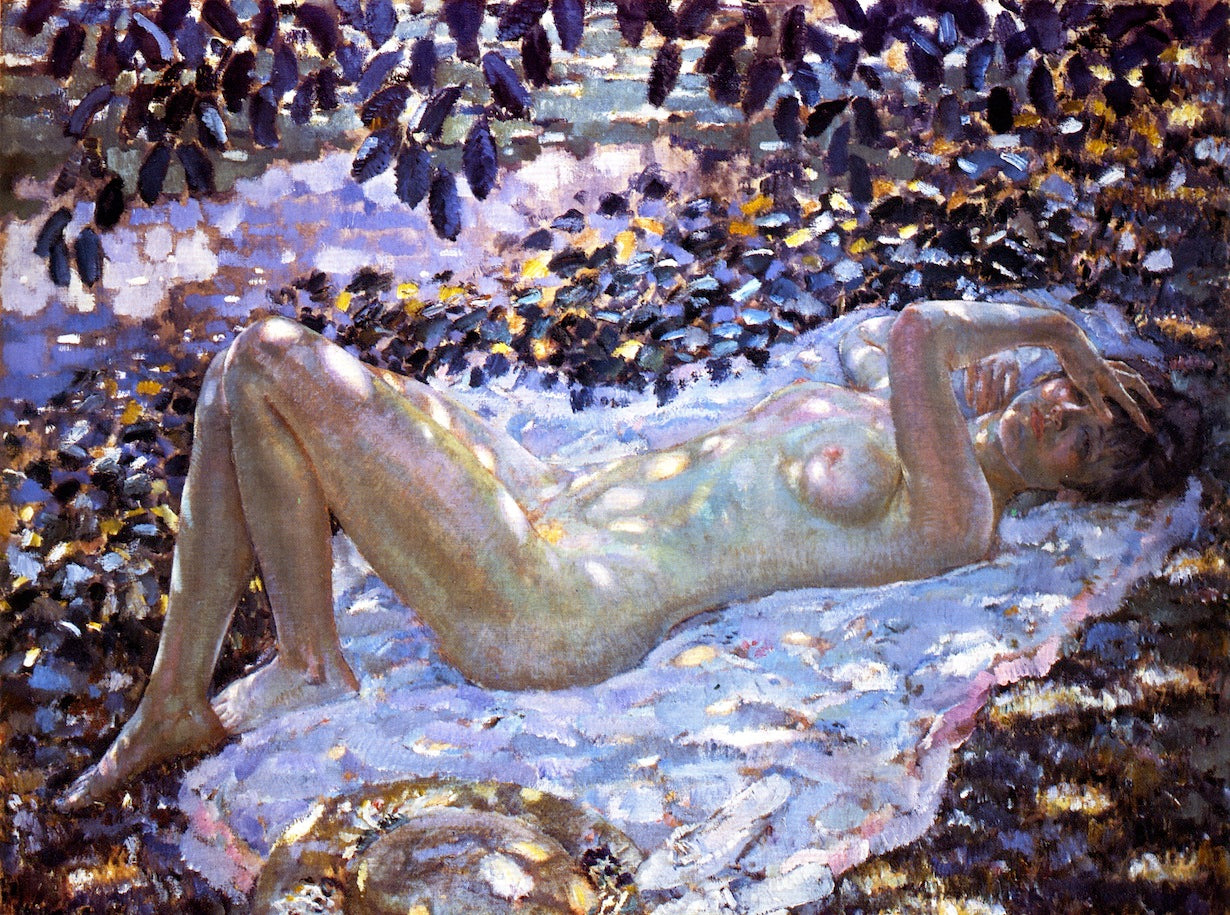 Nue sous une lumière tachetée - Frederick Carl Frieseke