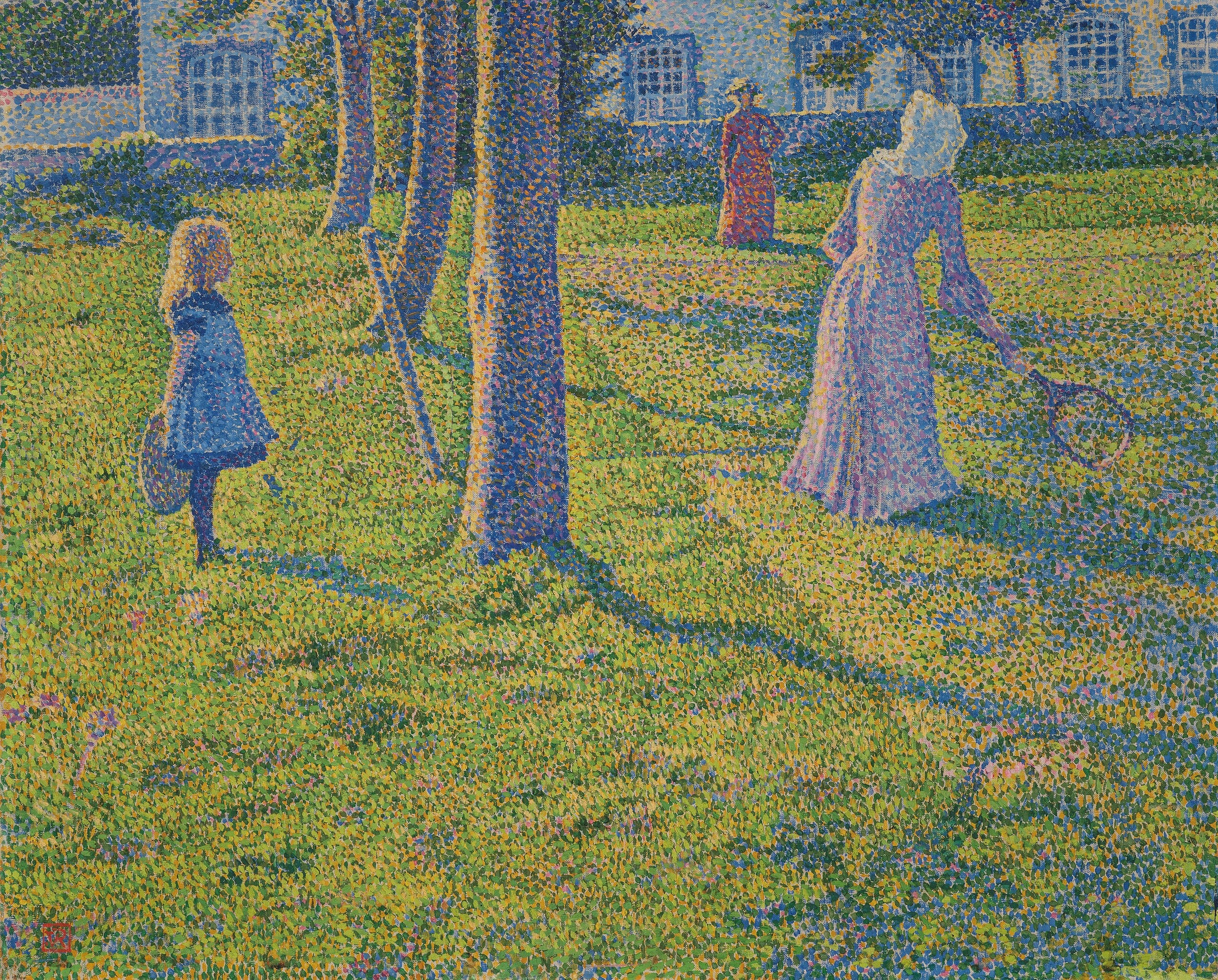 À Thuin ou la fête de tennis - Théo van Rysselberghe