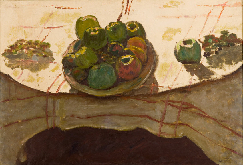 Reproduction du tableau « Assiette de pommes sur une table - Pierre Bonnard » par Alpha Reproduction en peinture à l’huile