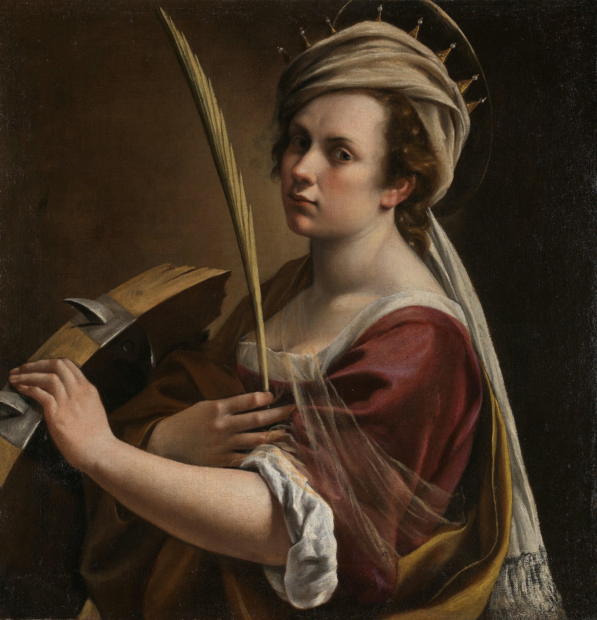 Autoportrait à Sainte Catherine d'Alexandrie - Artemisia Gentileschi
