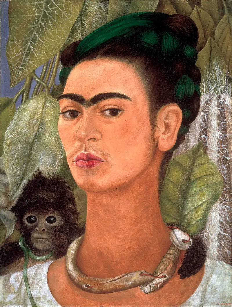 Autoportrait avec un singe - Frida Kahlo