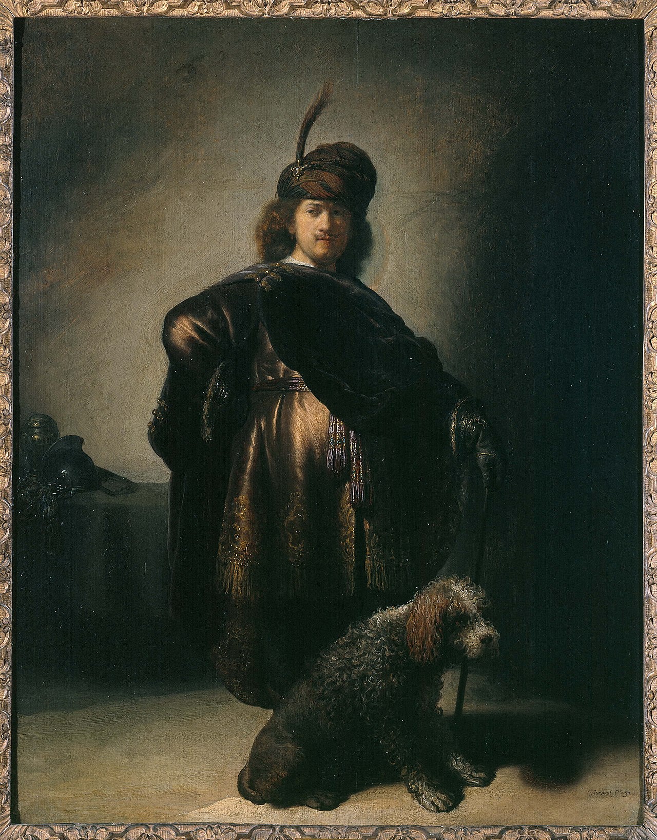Autoportrait en habitudes orientales - Rembrandt