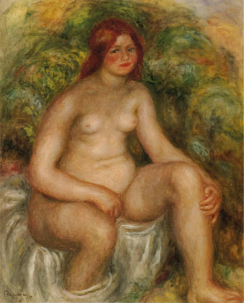 Baigneuse assise - Pierre-Auguste Renoir