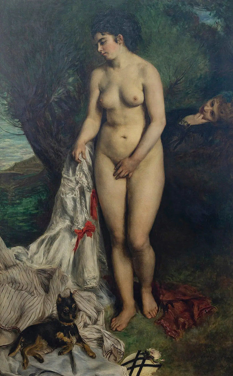 Baigneuse avec un griffon ou Lise au bord de la Seine - Pierre-Auguste Renoir