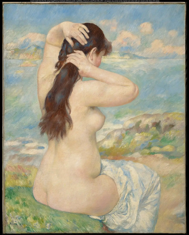 Baigneuse se coiffant - Pierre-Auguste Renoir