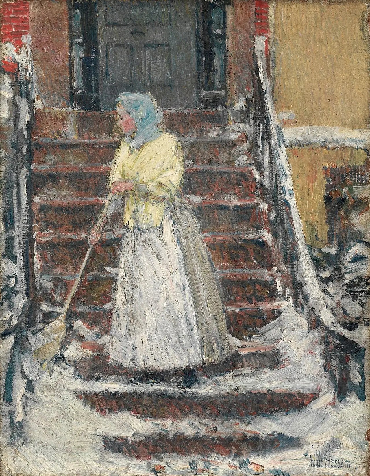 Balayage de la neige - Childe Hassam - Alpha Reproduction