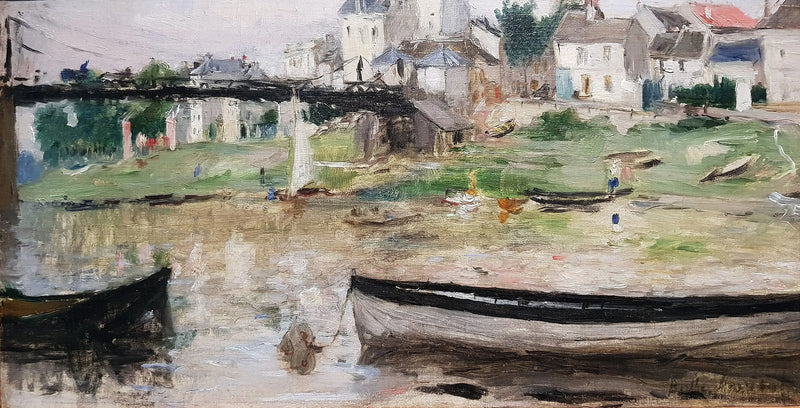 Bateaux sur la Seine - Berthe Morisot
