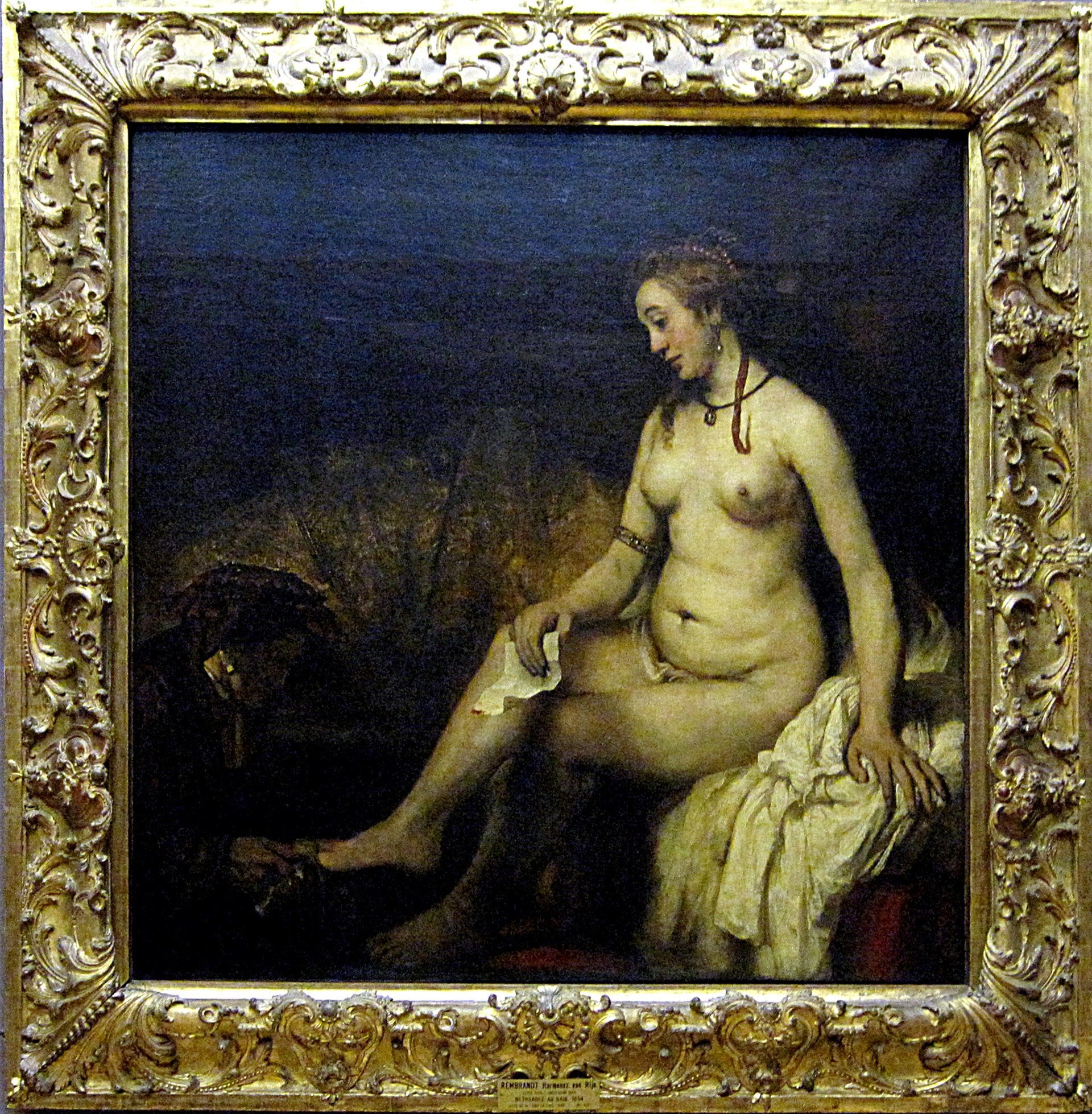Bethsabée au bain locataire la lettre de David - Rembrandt