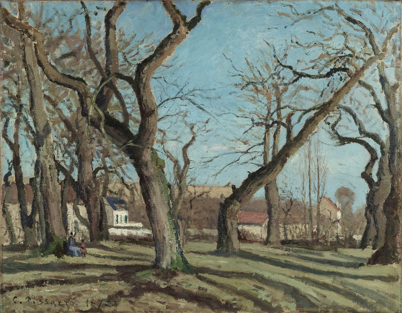 Bois de châtaigniers à Louveciennes - Camille Pissarro