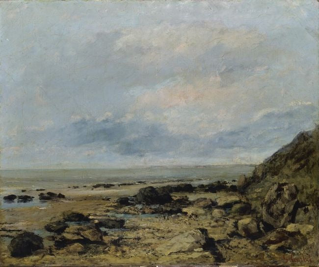Bord de mer avec rochers - Gustave Courbet