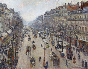 Boulevard Montmartre, matin, temps gris - Camille Pissarro