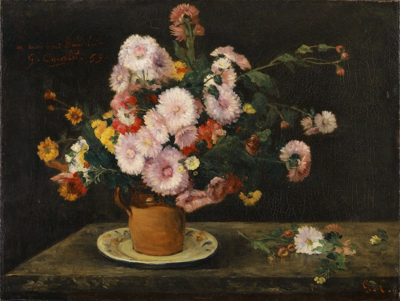 Bouquet d'asters - Gustave Courbet