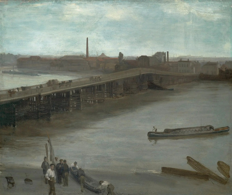 Brun et argent : le vieux pont de Battersea - James Abbott McNeill Whistler