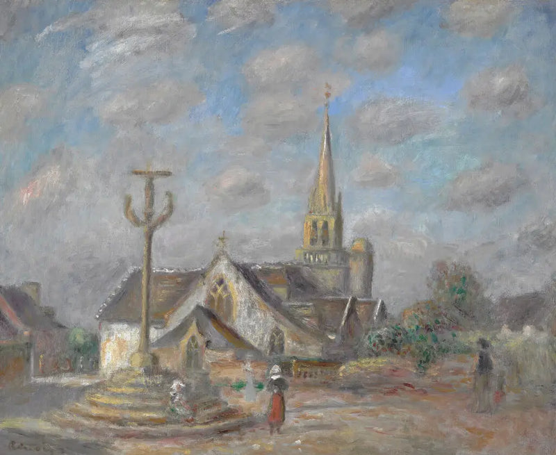 Calvaire et église de Nizon - Pierre-Auguste Renoir