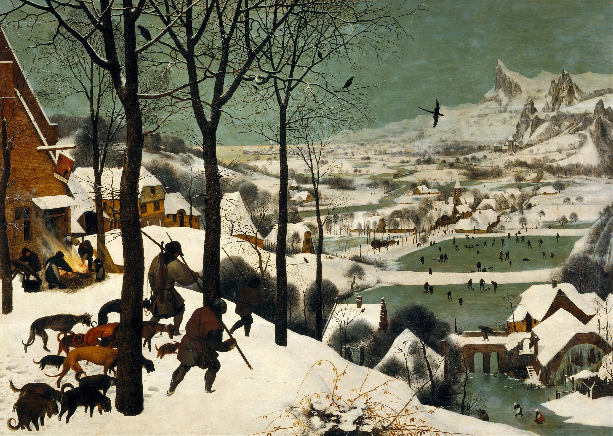 Chasseurs dans la neige - Pieter Brueghel the Elder
