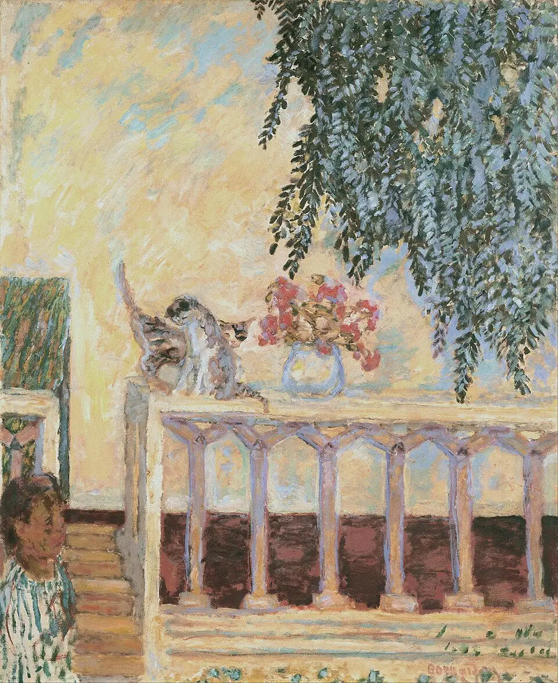 Chats sur la balustrade - Pierre Bonnard